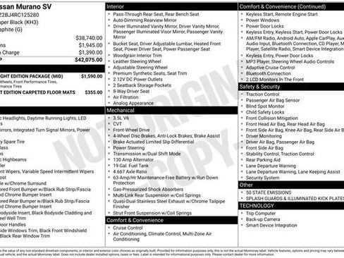 Used 2024 Nissan Murano SV w/ SV Midnight Edition Package image 4