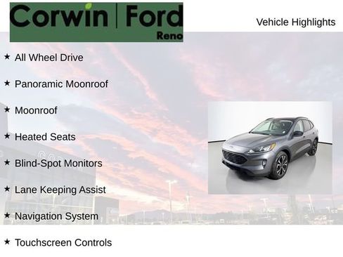 Certified 2022 Ford Escape SEL w/ SEL Stealth AWD Package image 7