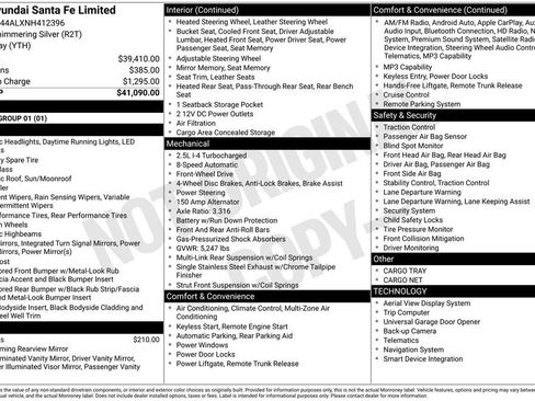 Certified 2022 Hyundai Santa Fe Limited image 7