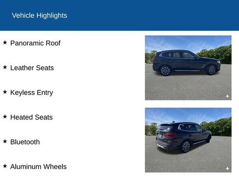 Used 2019 BMW X3 xDrive30i w/ Convenience Package AWD/4WD image 2