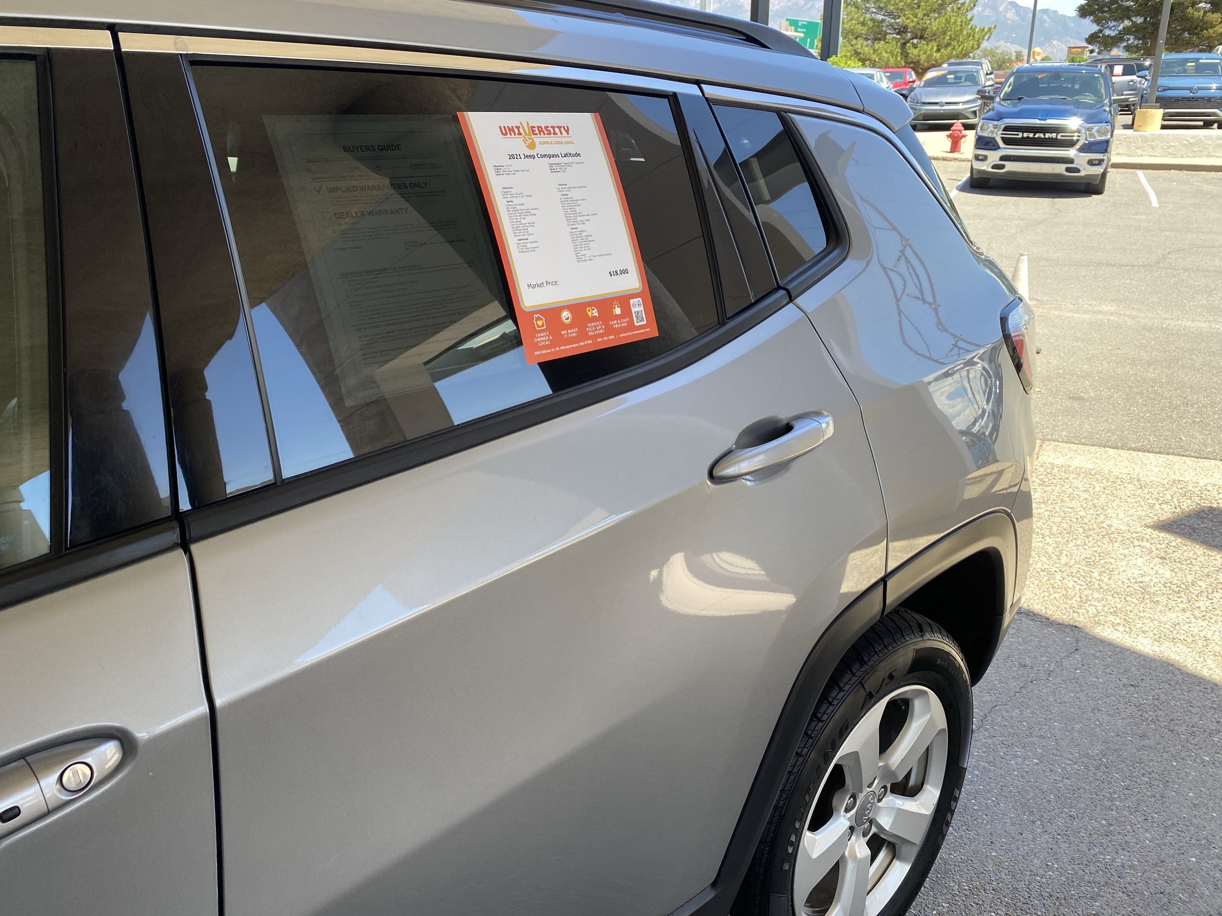 Used 2021 Jeep Compass Latitude w/ Convenience Group AWD/4WD image 56