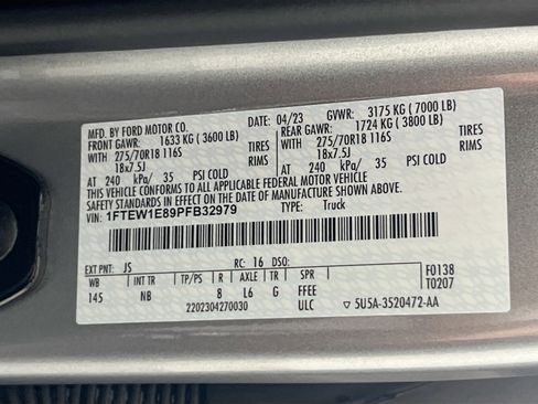 Used 2023 Ford F150 Tremor w/ Equipment Group 402A High image 34