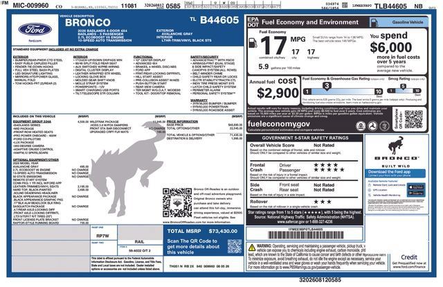 New 2026 Ford Bronco Badlands w/ Wildtrak Package AWD/4WD image 26