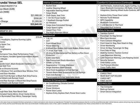 Used 2024 Hyundai Venue SEL image 6