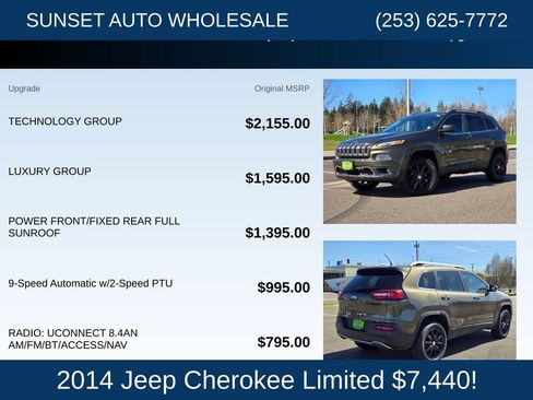 Used 2014 Jeep Cherokee Limited AWD/4WD image 24