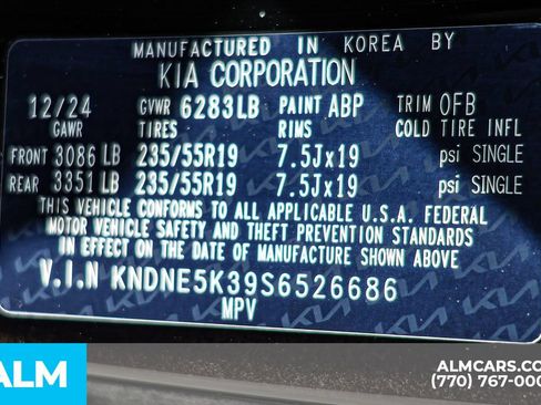Used 2025 Kia Carnival SX w/ SX Dark Edition Package FWD image 67