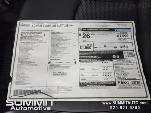 New 2026 Jeep Compass Latitude AWD/4WD image 37