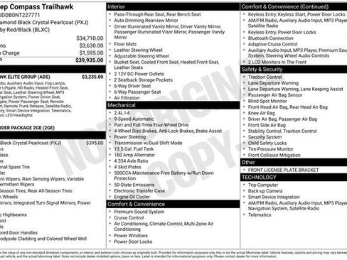 Used 2022 Jeep Compass Trailhawk w/ Trailhawk Elite Group image 5