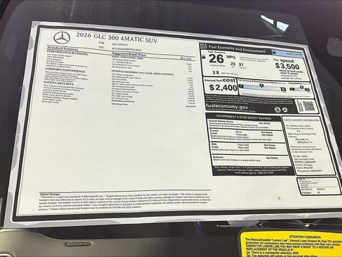 New 2026 Mercedes-Benz GLC 300 4MATIC image 18