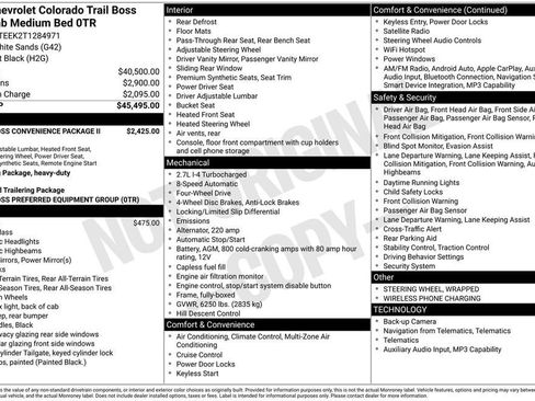 New 2026 Chevrolet Colorado Trail Boss AWD/4WD image 25