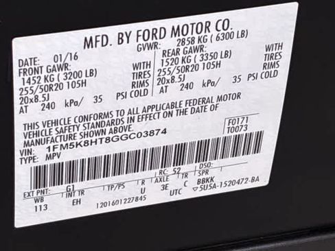 Used 2016 Ford Explorer Platinum AWD/4WD image 48