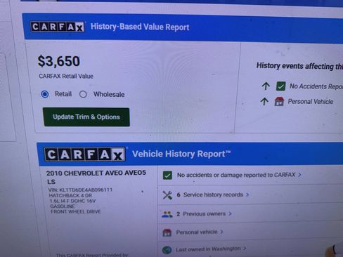 Used 2010 Chevrolet Aveo5 LS image 2