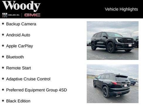 New 2026 GMC Acadia Elevation w/ Black Edition AWD/4WD image 3