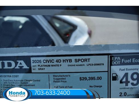 New 2026 Honda Civic Sport image 37