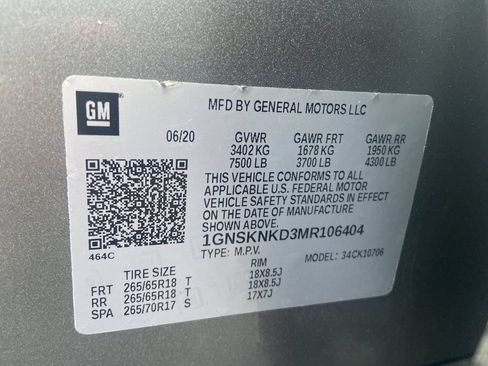Certified 2021 Chevrolet Tahoe LT AWD/4WD image 34
