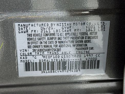 Used 2021 Nissan Sentra SV FWD image 35