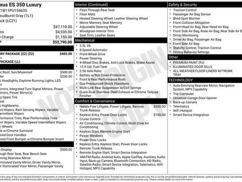 Used 2023 Lexus ES 350 w/ Accessory Package (Z2) FWD image 12