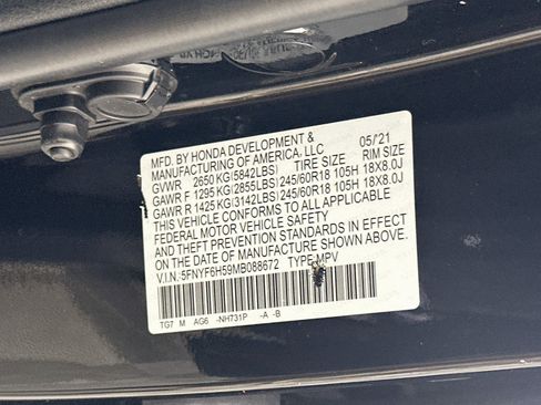 Used 2021 Honda Pilot EX-L image 12
