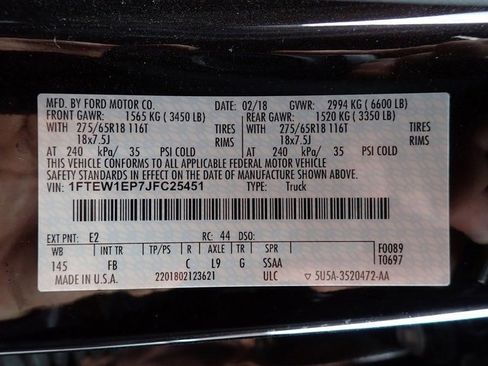 Used 2018 Ford F150 XLT w/ Equipment Group 302A Luxury image 13