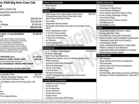 New 2026 RAM 3500 Big Horn AWD/4WD image 5