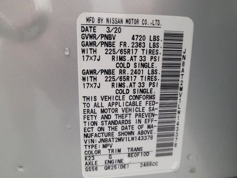 Used 2020 Nissan Rogue SV AWD/4WD image 33