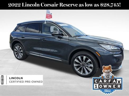 Certified 2022 Lincoln Corsair Reserve w/ Elements Package FWD image 1