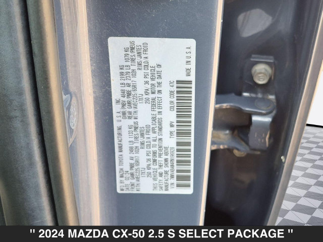 Certified 2024 MAZDA CX-50 AWD 2.5 S w/ Cargo Package image 36