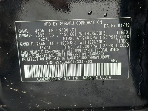 Used 2019 Subaru Outback 2.5i Limited w/ Popular Package #2 image 30