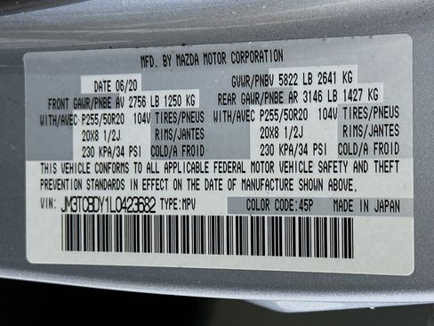 Used 2020 MAZDA CX-9 Grand Touring AWD/4WD image 12