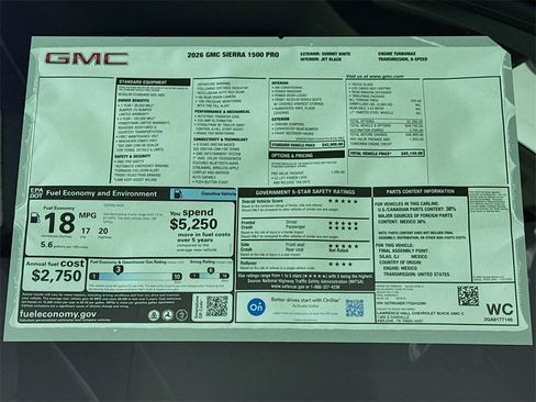 New 2026 GMC Sierra 1500 Pro image 18
