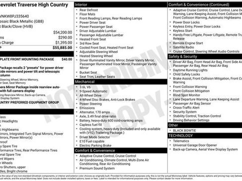 Certified 2023 Chevrolet Traverse High Country image 37