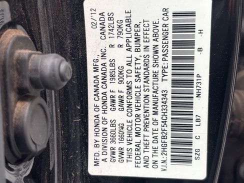 Used 2012 Honda Civic LX image 13