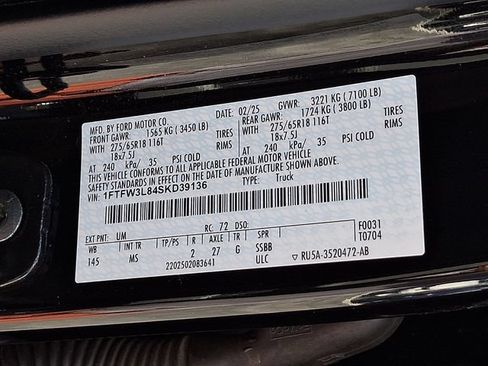 Used 2025 Ford F150 XLT w/ Equipment Group 301A Standard AWD/4WD image 26