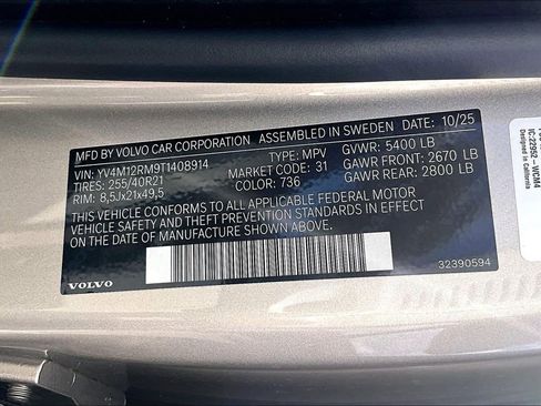 New 2026 Volvo XC60 B5 Ultra w/ Protection Package Premier AWD/4WD image 36