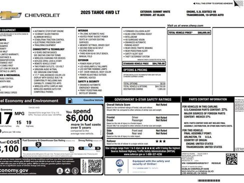 Used 2025 Chevrolet Tahoe LT image 4