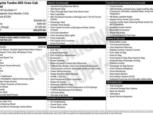 Used 2020 Toyota Tundra SR5 AWD/4WD image 6