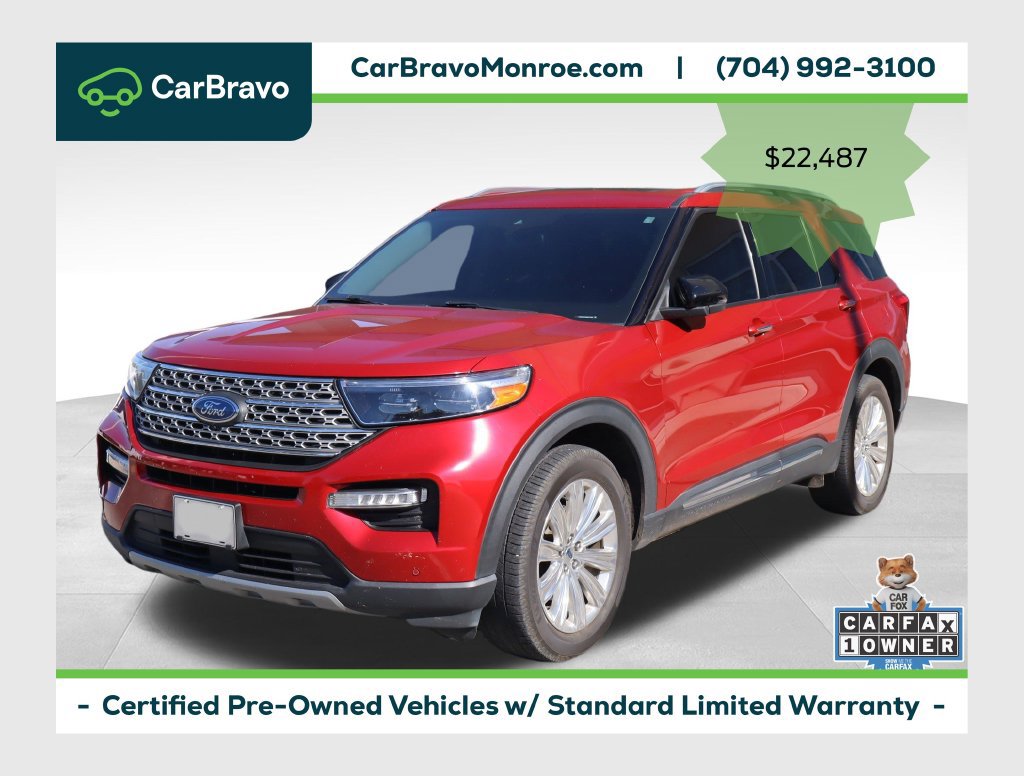 Used 2022 Ford Explorer Limited w/ Equipment Group 301A AWD/4WD image 1