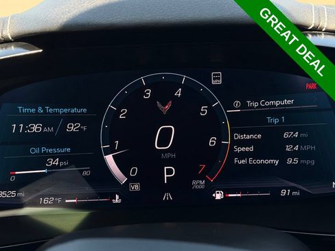 Used 2021 Chevrolet Corvette Stingray Preferred Cpe w/ Z51 Performance Package RWD image 12