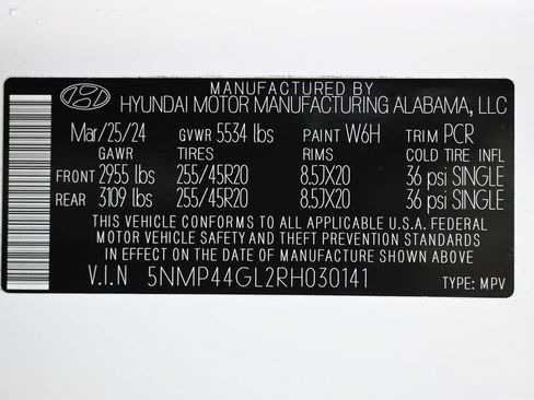 Used 2024 Hyundai Santa Fe Limited FWD image 42