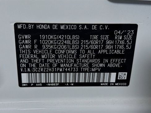 Certified 2023 Honda HR-V LX image 33