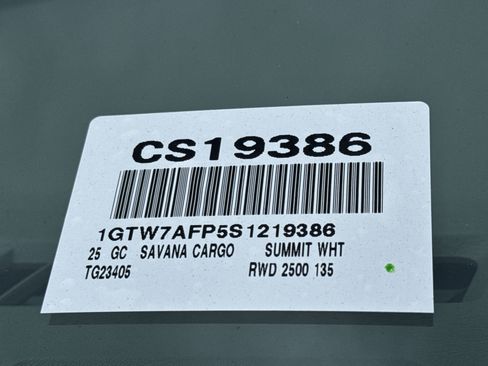 New 2025 GMC Savana 2500 w/ Driver Convenience Package image 38