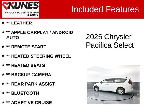 New 2026 Chrysler Pacifica Select image 2