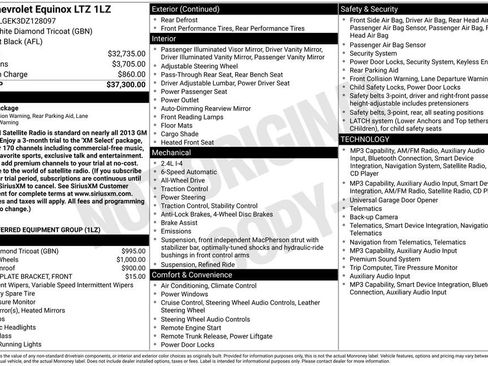 Used 2013 Chevrolet Equinox LTZ AWD/4WD image 22