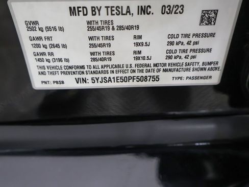 Used 2023 Tesla Model S Standard Range AWD/4WD image 55
