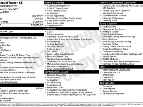 New 2026 Hyundai Tucson SE image 27
