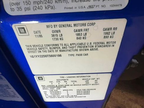 Used 1996 Chevrolet Corvette Coupe image 49