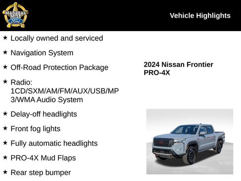 Used 2024 Nissan Frontier PRO-4X w/ Off-Road Protection Package image 2