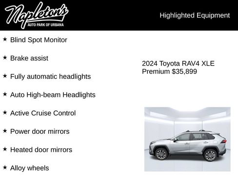 Used 2024 Toyota RAV4 XLE Premium w/ Weather Package FWD image 6