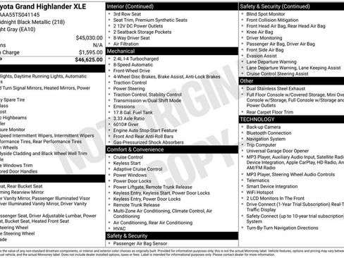 Used 2026 Toyota Grand Highlander FWD image 33