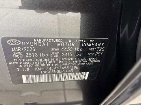 New 2026 Hyundai Sonata SE FWD image 11